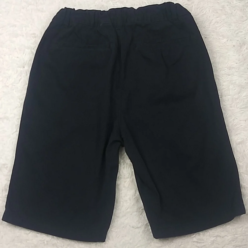 Children's Place Navy Blue Mid Rise adjustable Waist Bermuda Dress Uniform Short